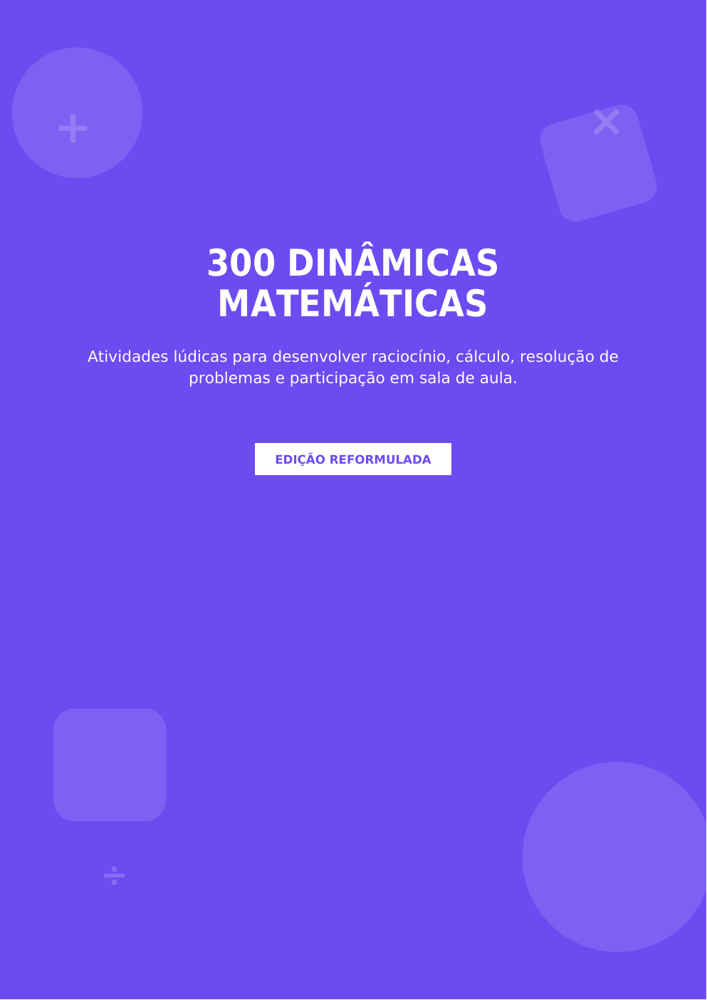 Capa real do PDF 300 Dinâmicas Matemáticas